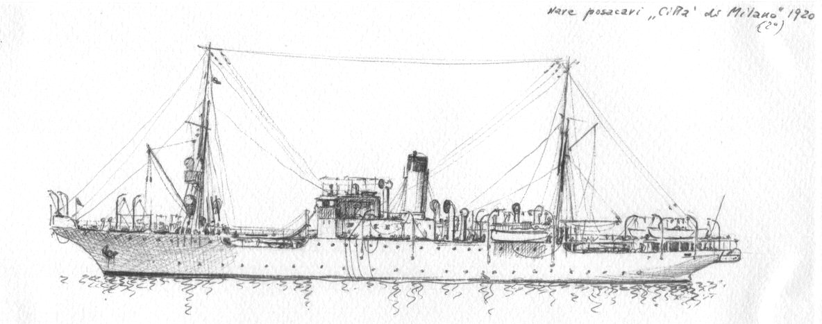 1920 - Nave posacavi 'Citta' di Milano' (2)